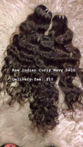 RAW Indian curly wavy