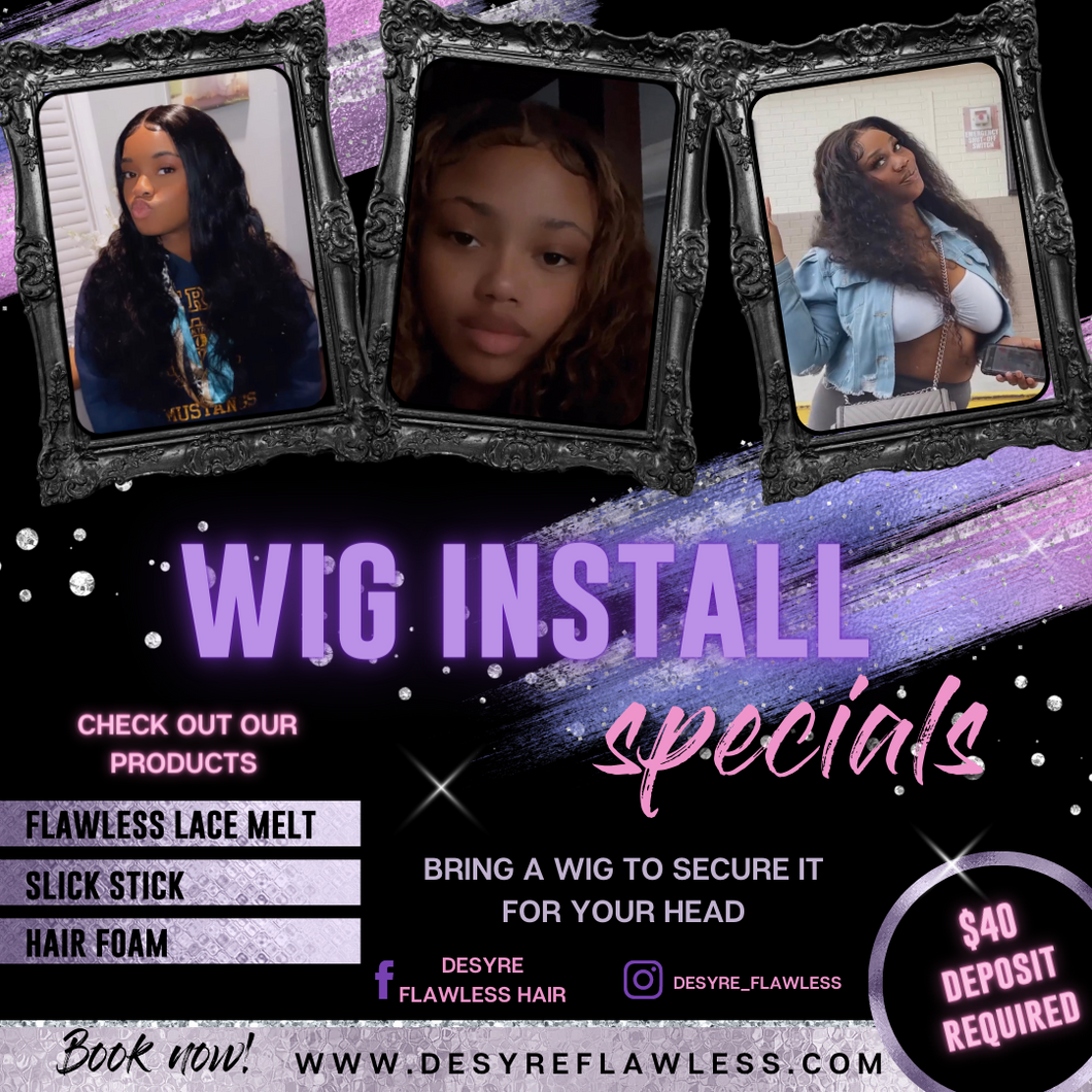 Closure Wig Install